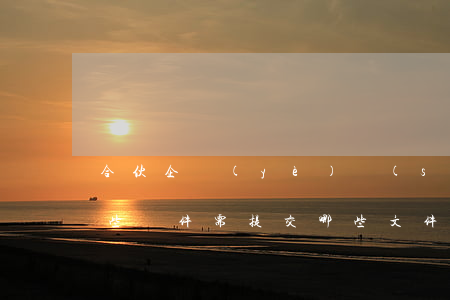 合伙企業(yè)設(shè)立需符合哪些條件,需提交哪些文件材料