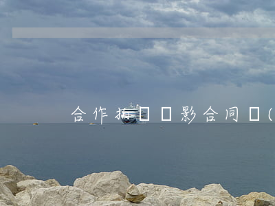 合作拍攝電影合同書(shū)