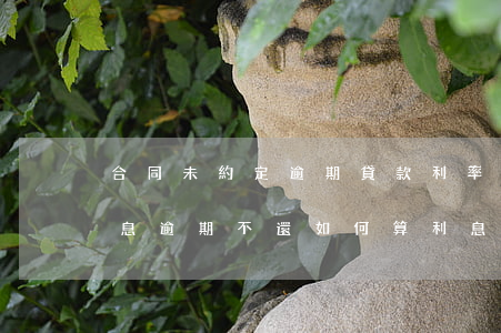 合同未約定逾期貸款利率(借款合同未約定利息,逾期不還如何算利息)