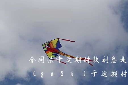 合同法中逾期付款利息是第幾條-合同法關(guān)于逾期付款利息的規(guī)定