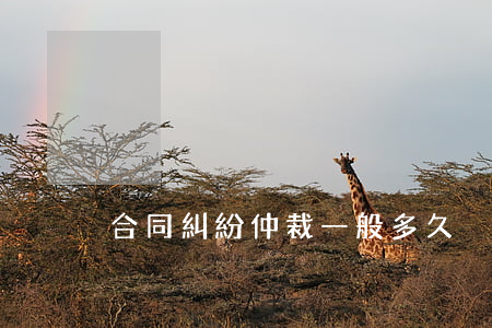 合同糾紛仲裁一般多久