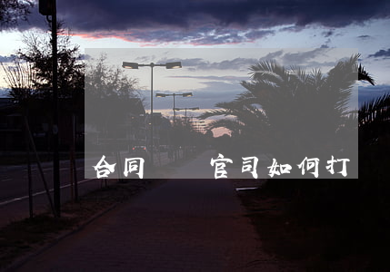合同糾紛官司如何打(違約合同打官司流程)