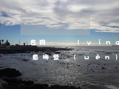 合同糾紛應(yīng)當(dāng)注意哪些問(wèn)題