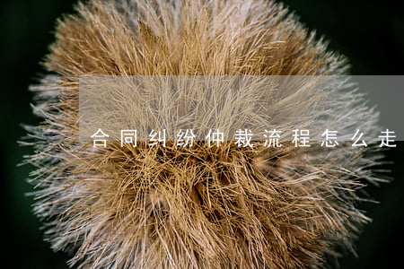 合同纠纷仲裁流程怎么走