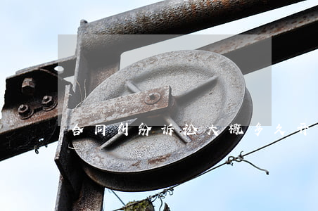 合同纠纷诉讼大概多久开庭