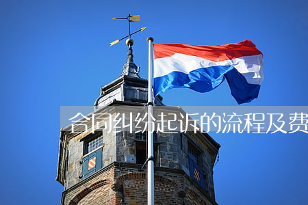 合同纠纷起诉的流程及费用标准(合同诉讼费)