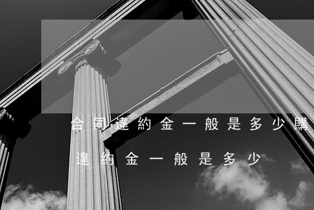 合同違約金一般是多少(購(gòu)房合同違約金一般是多少)