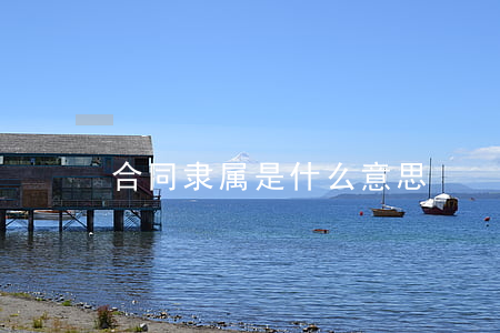 合同隶属是什么意思