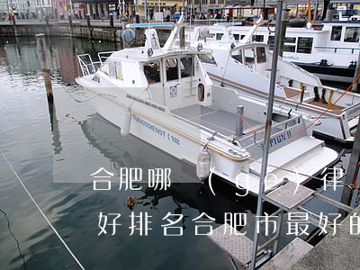 合肥哪個(gè)律師事務(wù)所比較好排名(合肥市最好的律師)