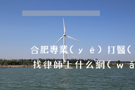 合肥專業(yè)打醫(yī)療律師(合肥找律師上什么網(wǎng))