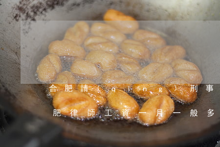 合肥請(qǐng)刑事律師一般多少錢(合肥律師工資一月一般多少)