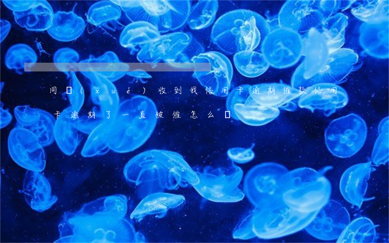 同學(xué)收到我信用卡逾期催款(信用卡逾期了一直被催怎么辦)