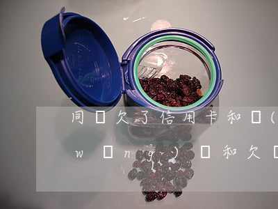 同時欠了信用卡和網(wǎng)貸(欠網(wǎng)貸和欠銀行信用卡哪個嚴重)