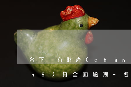 名下沒有財產(chǎn)信用卡網(wǎng)貸全面逾期-名下沒有財產(chǎn)信用卡網(wǎng)貸全面逾期怎么辦