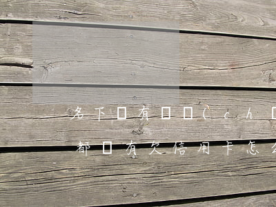 名下沒有財產(chǎn)欠信用卡(名下啥都沒有欠信用卡怎么辦)