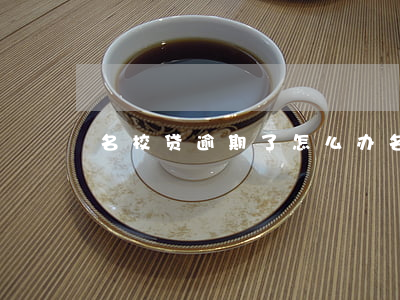 名校贷逾期了怎么办（名校贷逾期了怎么办）