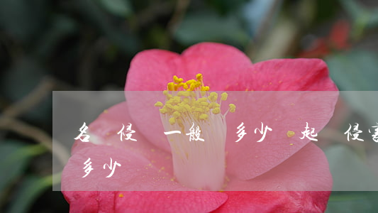 名譽侵權一般賠多少錢(起訴侵害名譽權需要多少錢)
