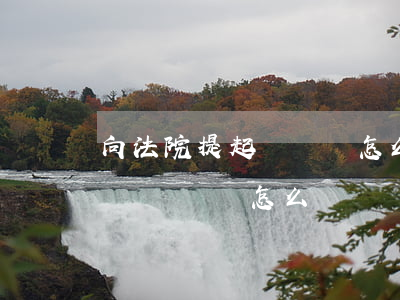 向法院提起訴訟書怎么寫(起訴人民法院的起訴書應該怎么寫)