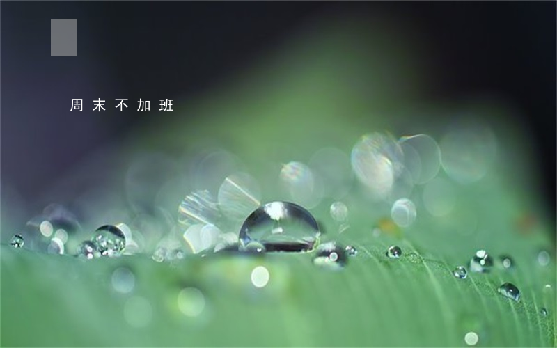 周末不加班