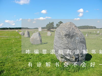 咋骗罪退脏有谅解书能减轻多少(诈骗案退赃有谅解书会不会好一些)
