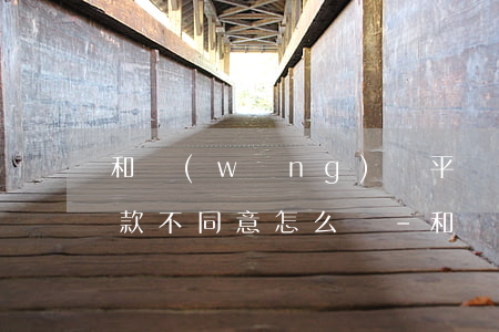 和網(wǎng)貸平臺協(xié)商還款不同意怎么辦-和網(wǎng)貸平臺協(xié)商還款不同意怎么辦呢