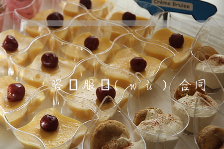 咨詢服務(wù)合同