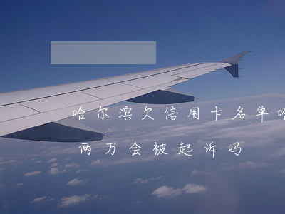 哈尔滨欠信用卡名单(哈尔滨银行信用卡欠款两万会被起诉吗)