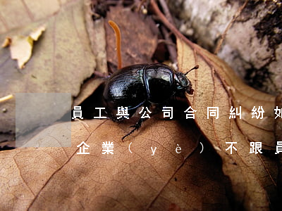 員工與公司合同糾紛如何維權(quán)(企業(yè)不跟員工簽合同,員工可以要求賠償嗎)