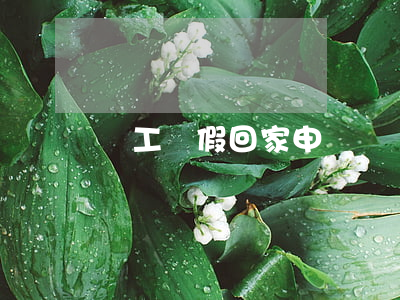 員工請假回家申請書
