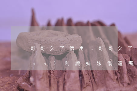 哥哥欠了信用卡(哥哥欠了信用卡,有權(quán)利讓妹妹償還嗎?)