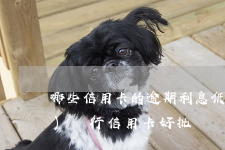 哪些信用卡的逾期利息低(有逾期哪個(gè)銀行信用卡好批)