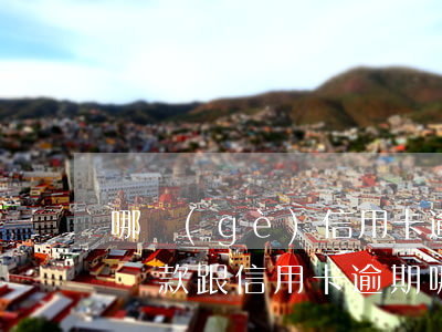 哪個(gè)信用卡逾期最嚴(yán)重(貸款跟信用卡逾期哪個(gè)嚴(yán)重)