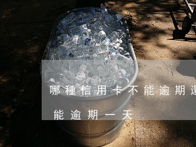 哪種信用卡不能逾期還 哪個銀行的信用卡不能逾期一天