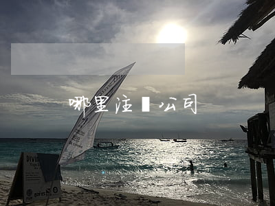 哪里注冊公司