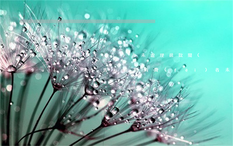 售后逾期消費(fèi)者未處理退款關(guān)閉-售后逾期消費(fèi)者未處理退款關(guān)閉怎么辦