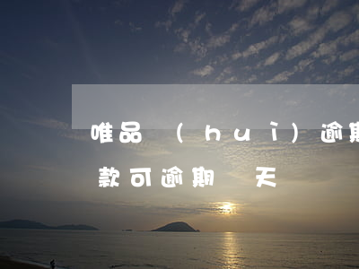 唯品會(huì)逾期還款要換多少(唯品還款可逾期幾天)