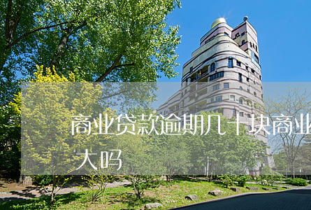 商业贷款逾期几十块(商业贷款逾期一次影响大吗)