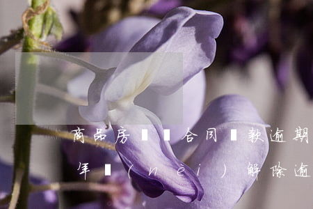 商品房買賣合同貸款逾期(商品房 買賣合同 一年內(nèi) 解除 逾期)