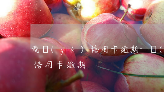 商業(yè)信用卡逾期-發(fā)生過信用卡逾期