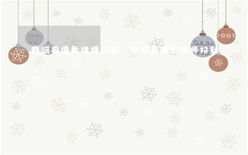 商河县债务律师权利-商河县债务律师权利