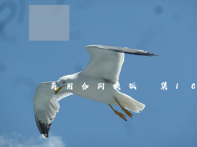 商用合同模板錦集10篇