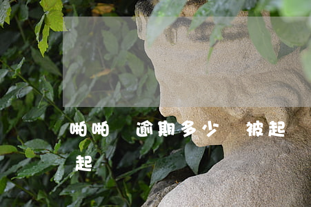 啪啪貸逾期多少會被起訴(貸款逾期幾天會被起訴)