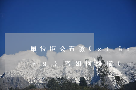 單位拒交五險(xiǎn)一金,勞動(dòng)者如何維權(quán)