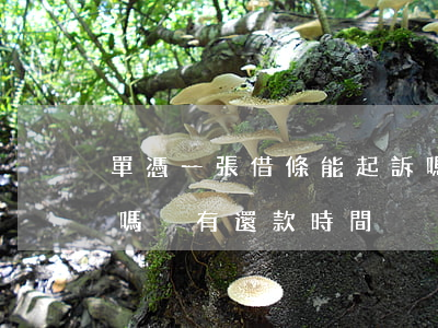 單憑一張借條能起訴嗎(單憑一張借條能起訴嗎沒有還款時間)