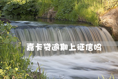 嘉卡贷逾期上征信吗