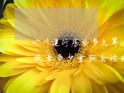 四川建行房贷多久算逾期(建行房贷逾期多久或者多少金额会被起诉)