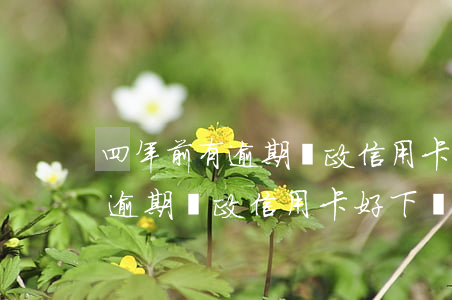 四年前有逾期郵政信用卡好下來嗎（四年前有逾期郵政信用卡好下來嗎）