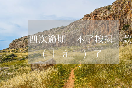 四次逾期辦不了按揭貸款(逾期4次貸款辦下來(lái)了)
