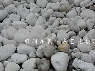 因刑事案件房貸逾期怎么辦(房貸逾期處理)