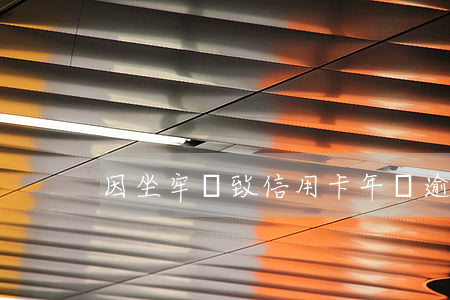 因坐牢導致信用卡年費逾期